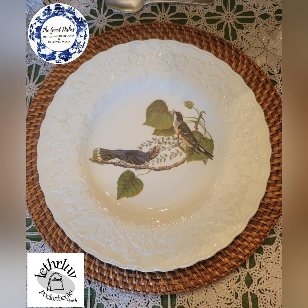 SOLD SOLD SOLD Alfred Meakin Birds of America Audubon #79 Kingbird Dinner Plate